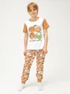 Детская пижама с брюками хлопок / P030_OmOrange
