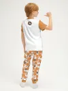Детская пижама с брюками хлопок / P030_OmOrange