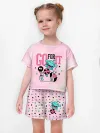 Девочкина пижама с шортами / P030_OmShortPink