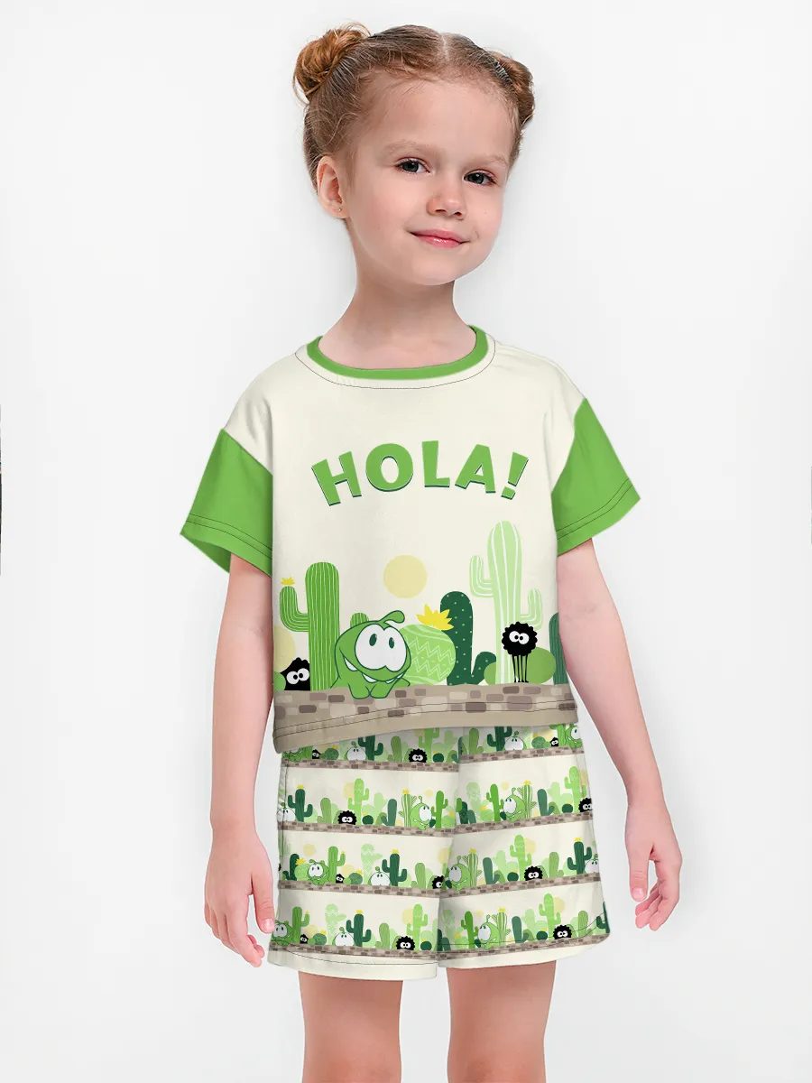 Девочкина пижама с шортами / P030_OmShortCactus