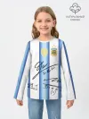 Детский лонгслив хлопок / Футбол Аргентина