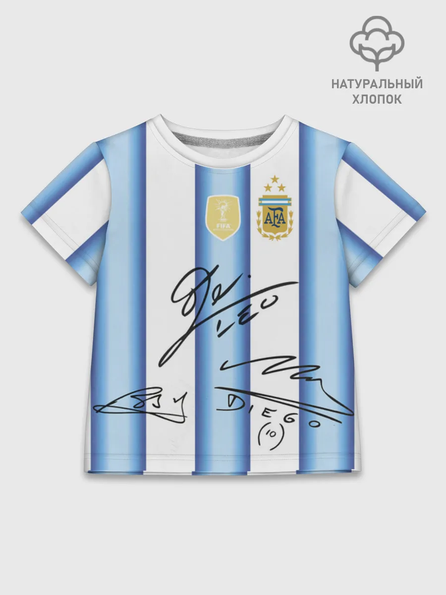 Детская футболка хлопок / Футбол Аргентина