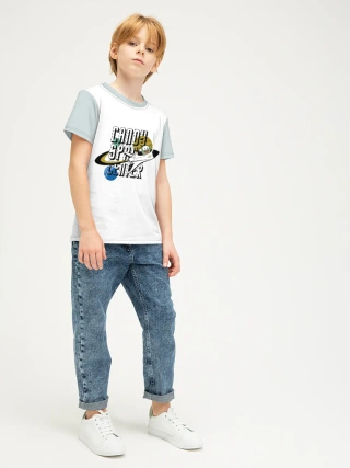 Детская футболка хлопок / P030_OmSpaceGrey