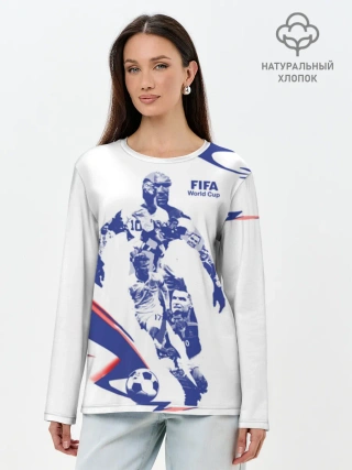 Лонгслив женский. Хлопок / Fifa World
