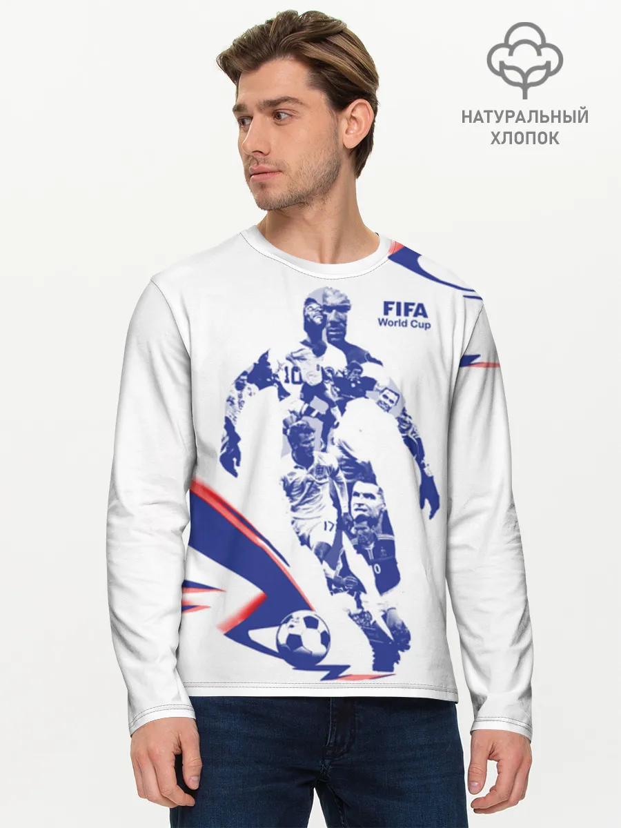 Мужской лонгслив хлопок / Fifa World