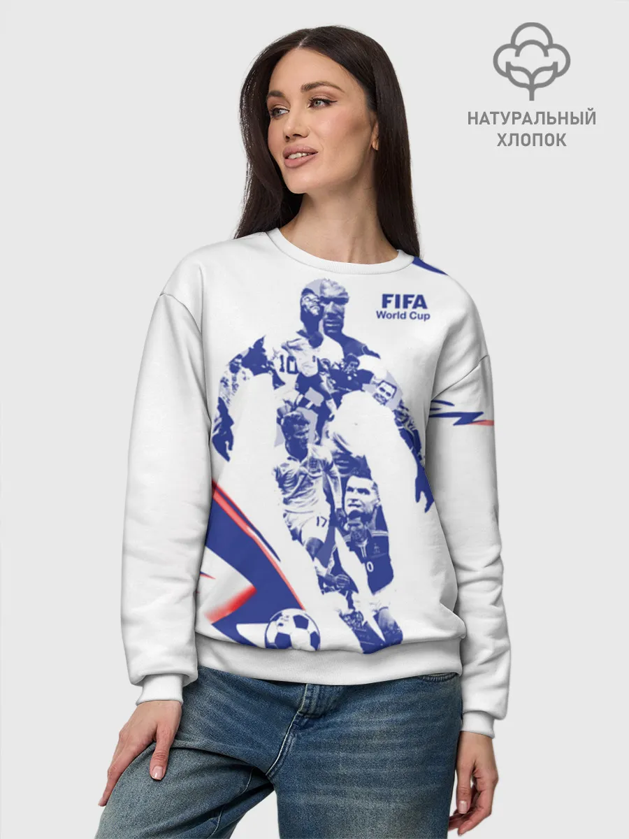 Женский свитшот базовый хлопок / Fifa World