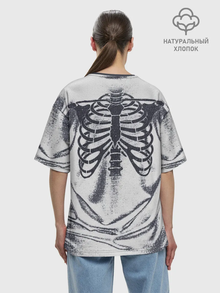Женская футболка оверсайз хлопок / Body Lines