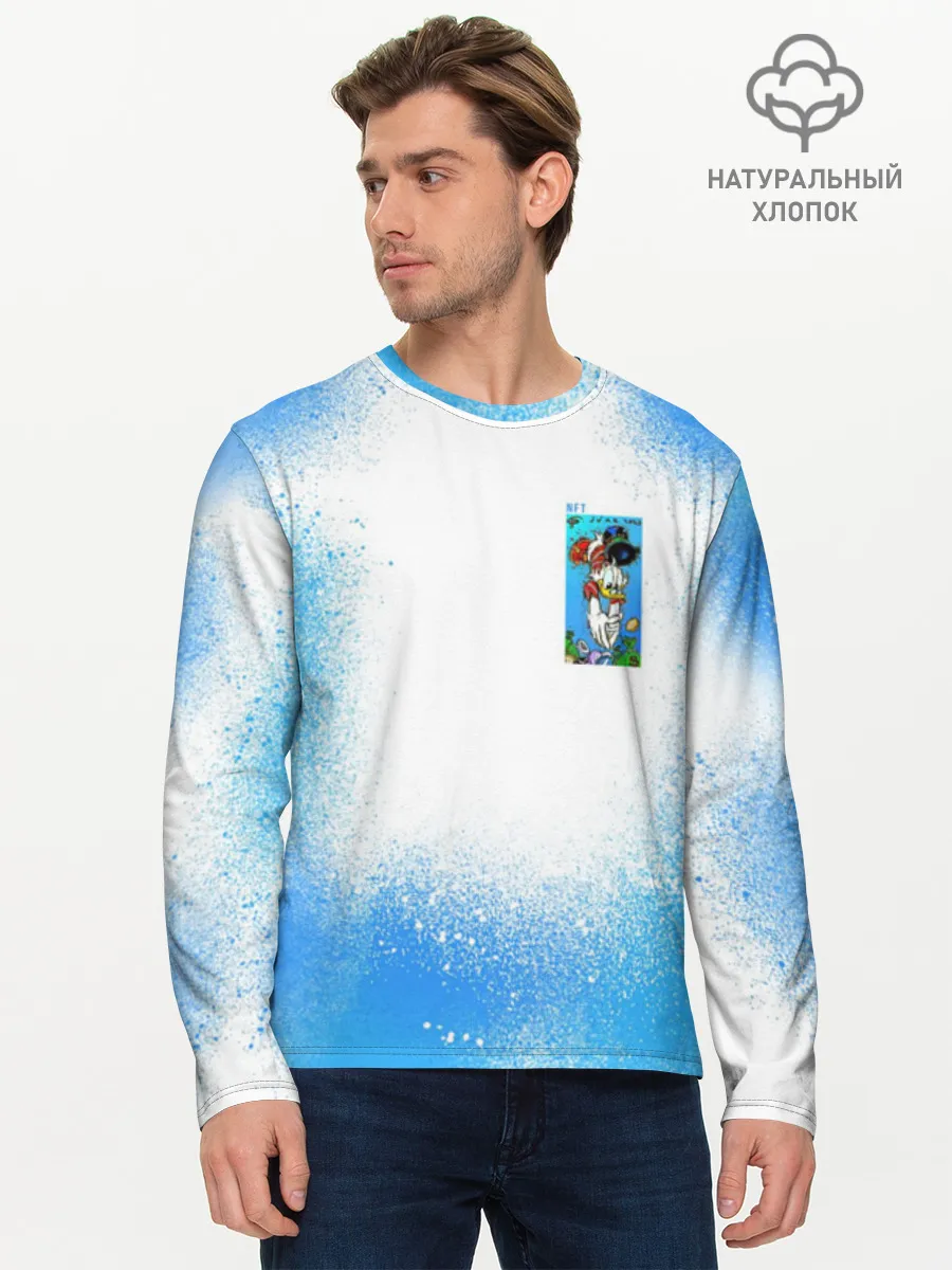 Мужской лонгслив хлопок / Скрудж Макдак