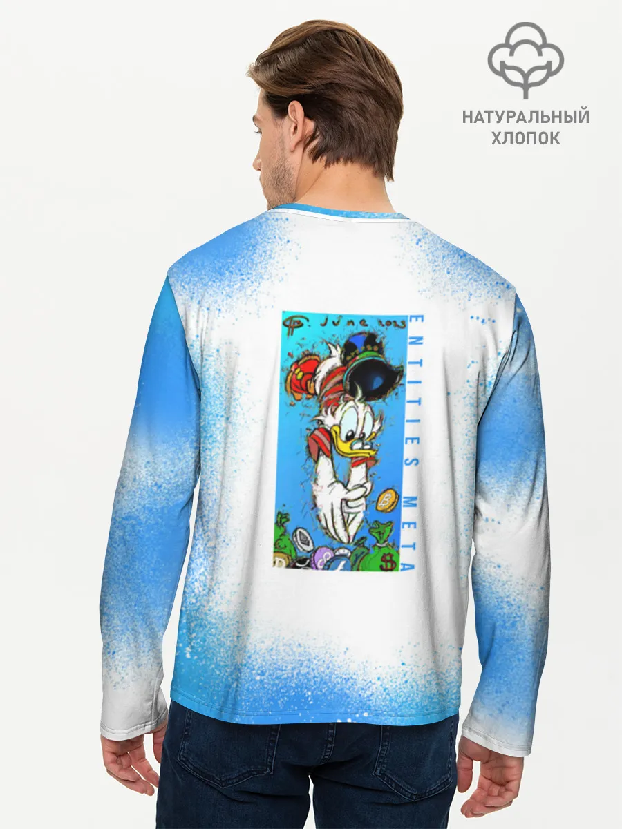 Мужской лонгслив хлопок / Скрудж Макдак
