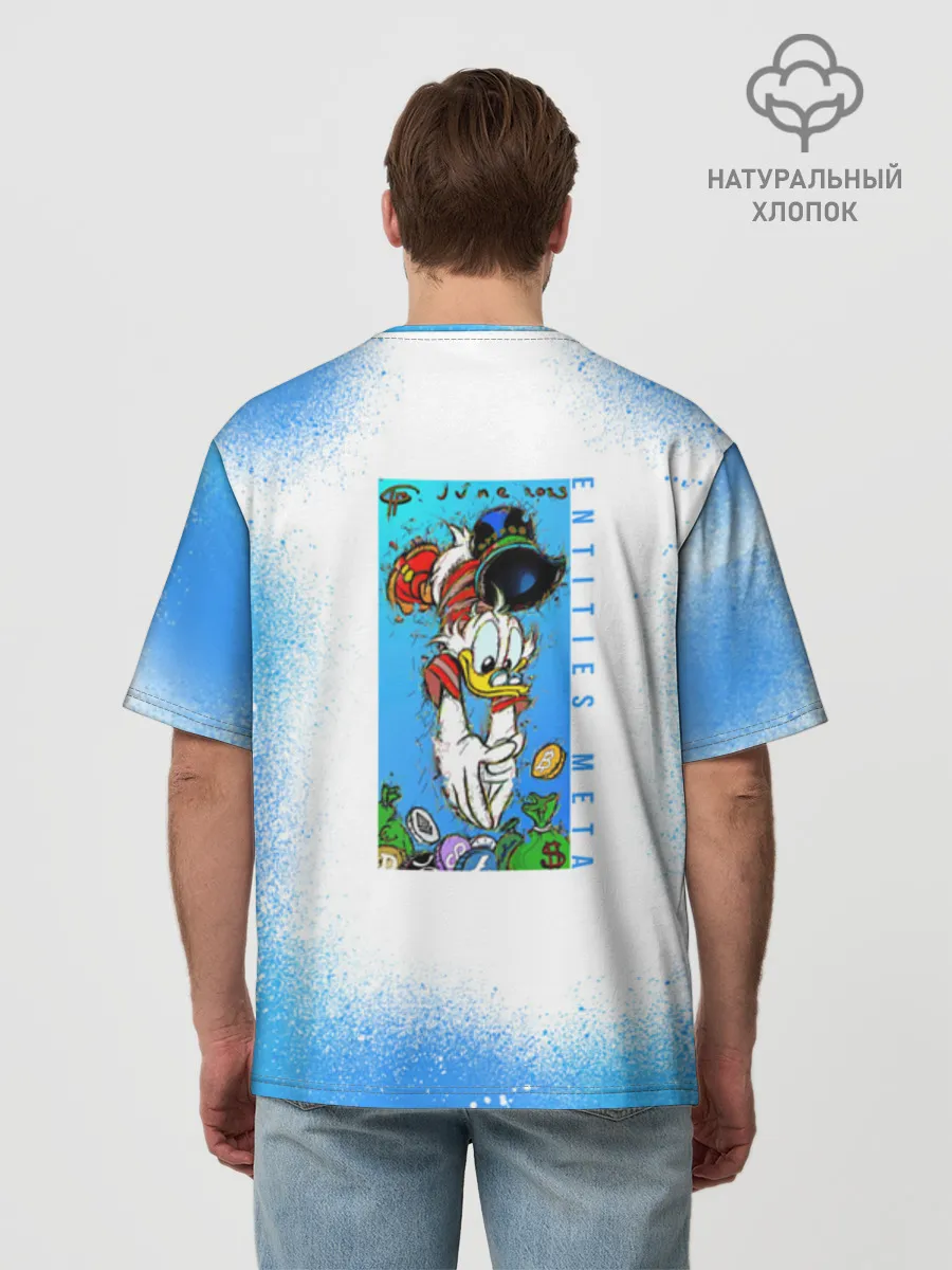 Мужская футболка оверсайз хлопок / Скрудж Макдак