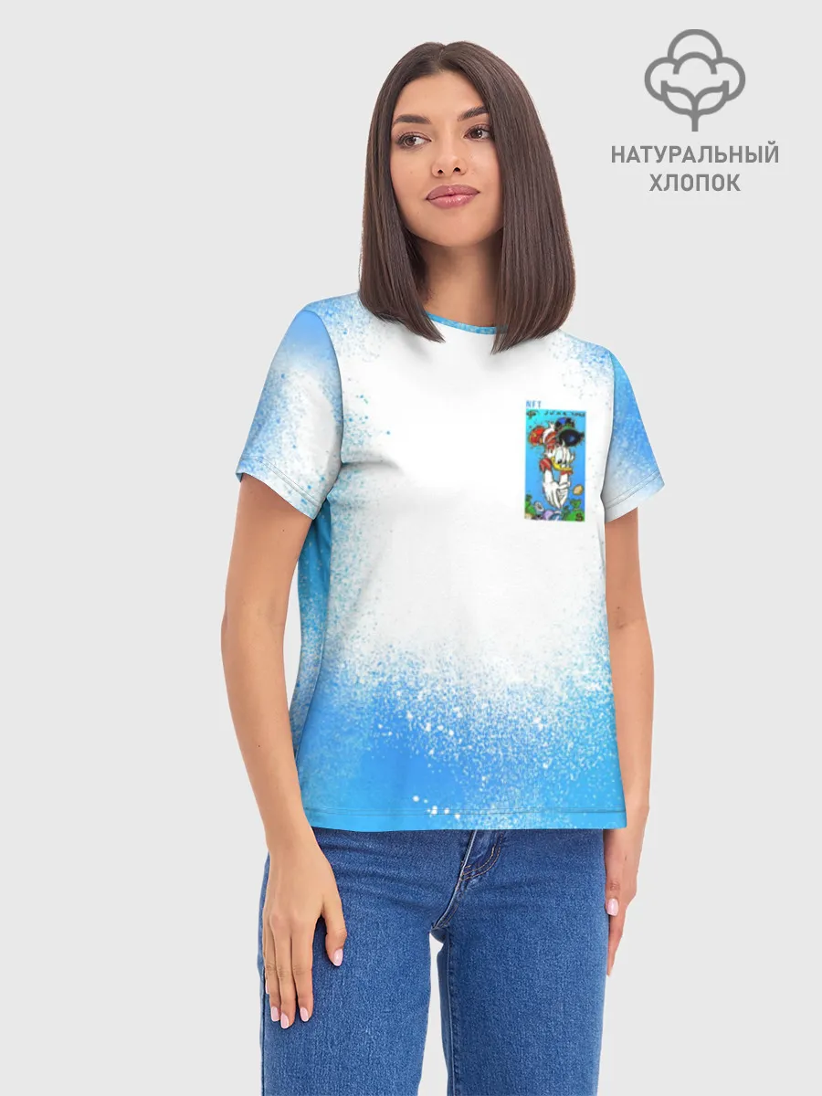 Женская базовая футболка хлопок / Скрудж Макдак