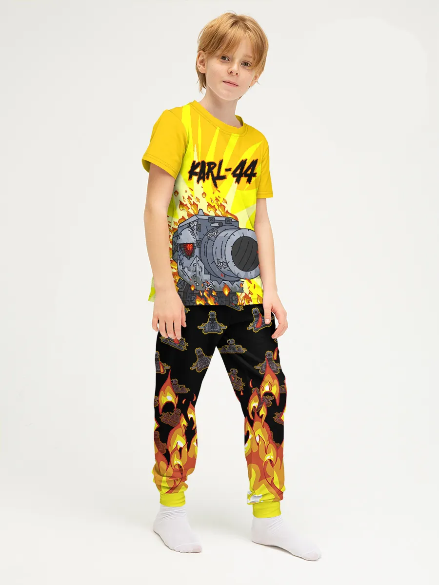 Детская пижама с брюками хлопок / Карл 44