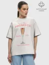 Футболка женская оверсайз премиум / Prosecco