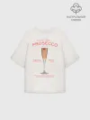 Женская футболка оверсайз хлопок / Prosecco