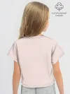 Футболка для девочки укороченная оверсайз хлопок / Не ной