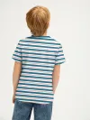 Детская футболка хлопок / P030_OmStripesBlue