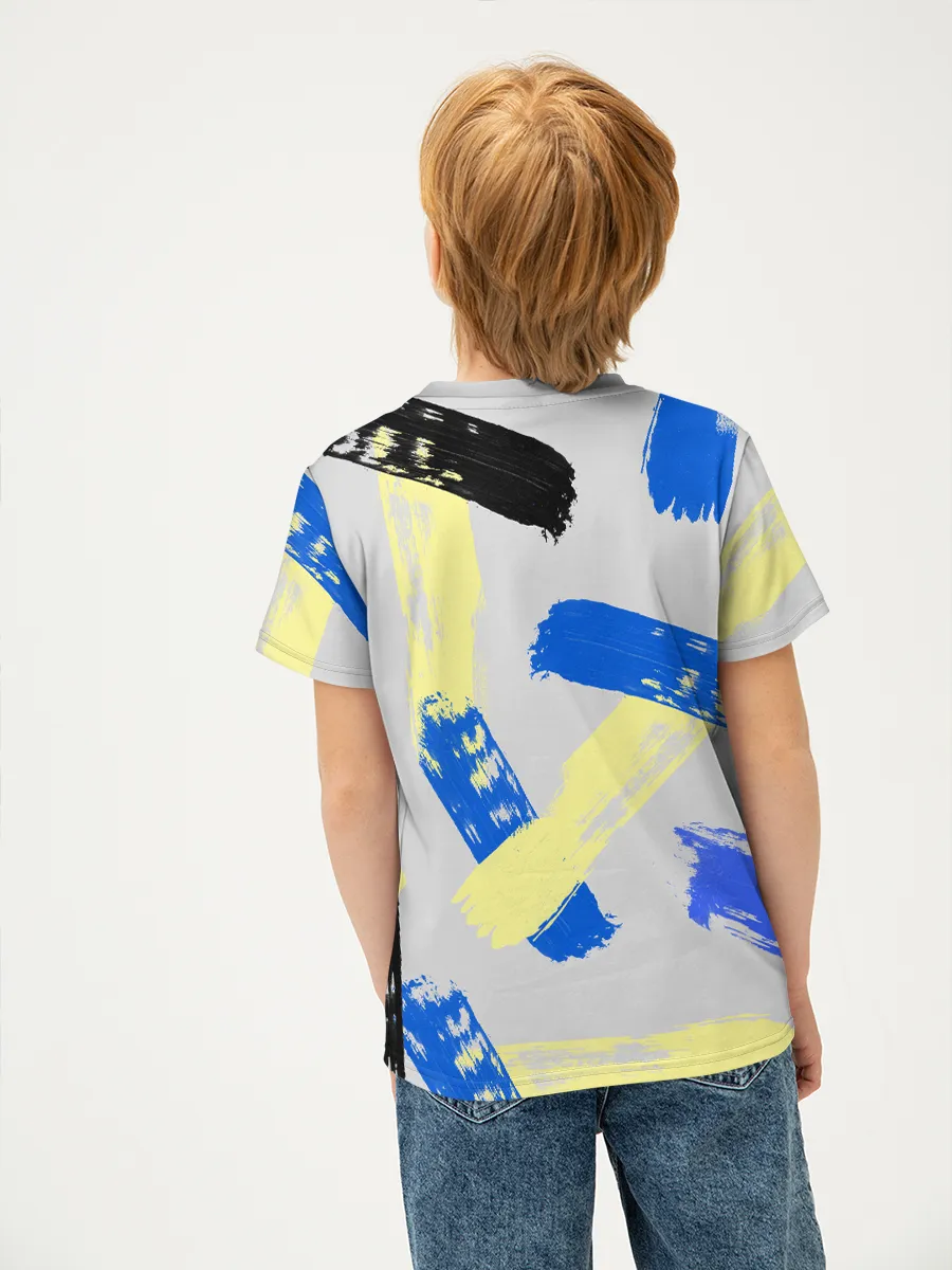 Детская футболка хлопок / Ам Ням Dye Blue