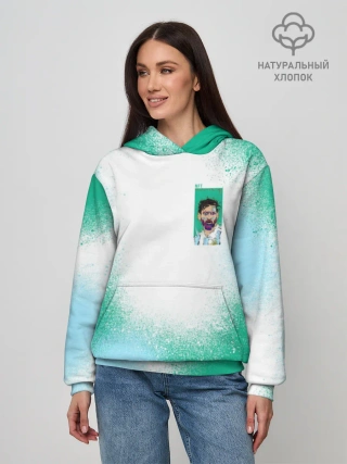 Худи женский база хлопок / Лионель Месси