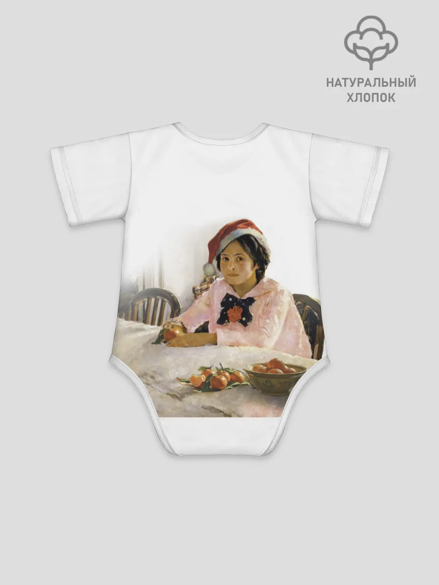 Боди для малышей / Девочка и мандарины НГ