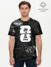Мужская базовая футболка хлопок / Fifa Black