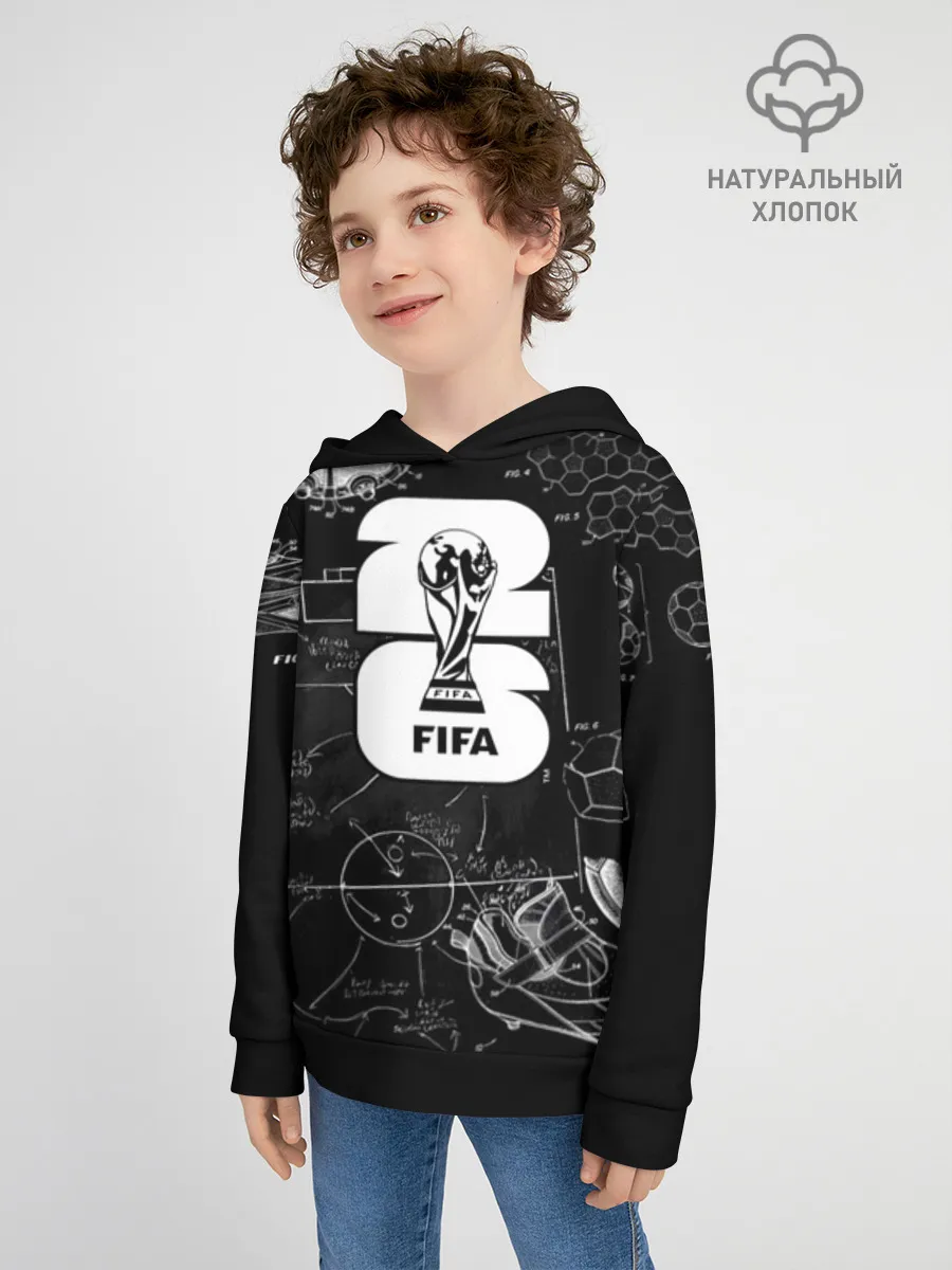 Детское худи хлопок / Fifa Black