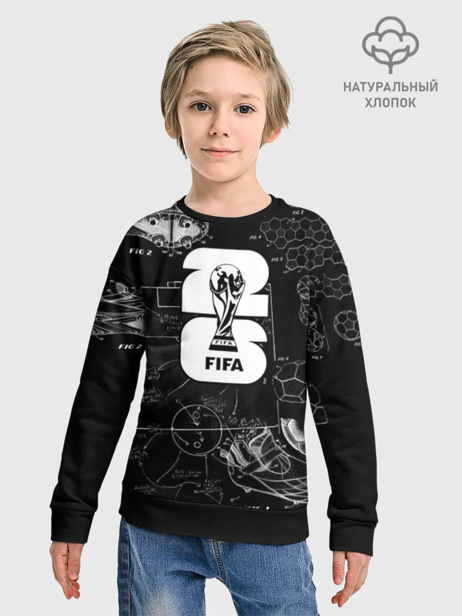 Детский свитшот хлопок / Fifa Black