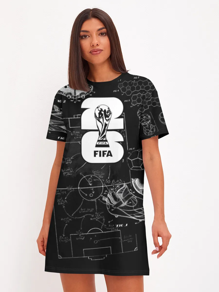 Женское платье хлопок / Fifa Black