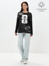 Лонгслив женский. Хлопок / Fifa Black