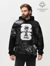 Худи мужской оверсайз хлопок / Fifa Black