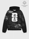 Худи мужской оверсайз хлопок / Fifa Black