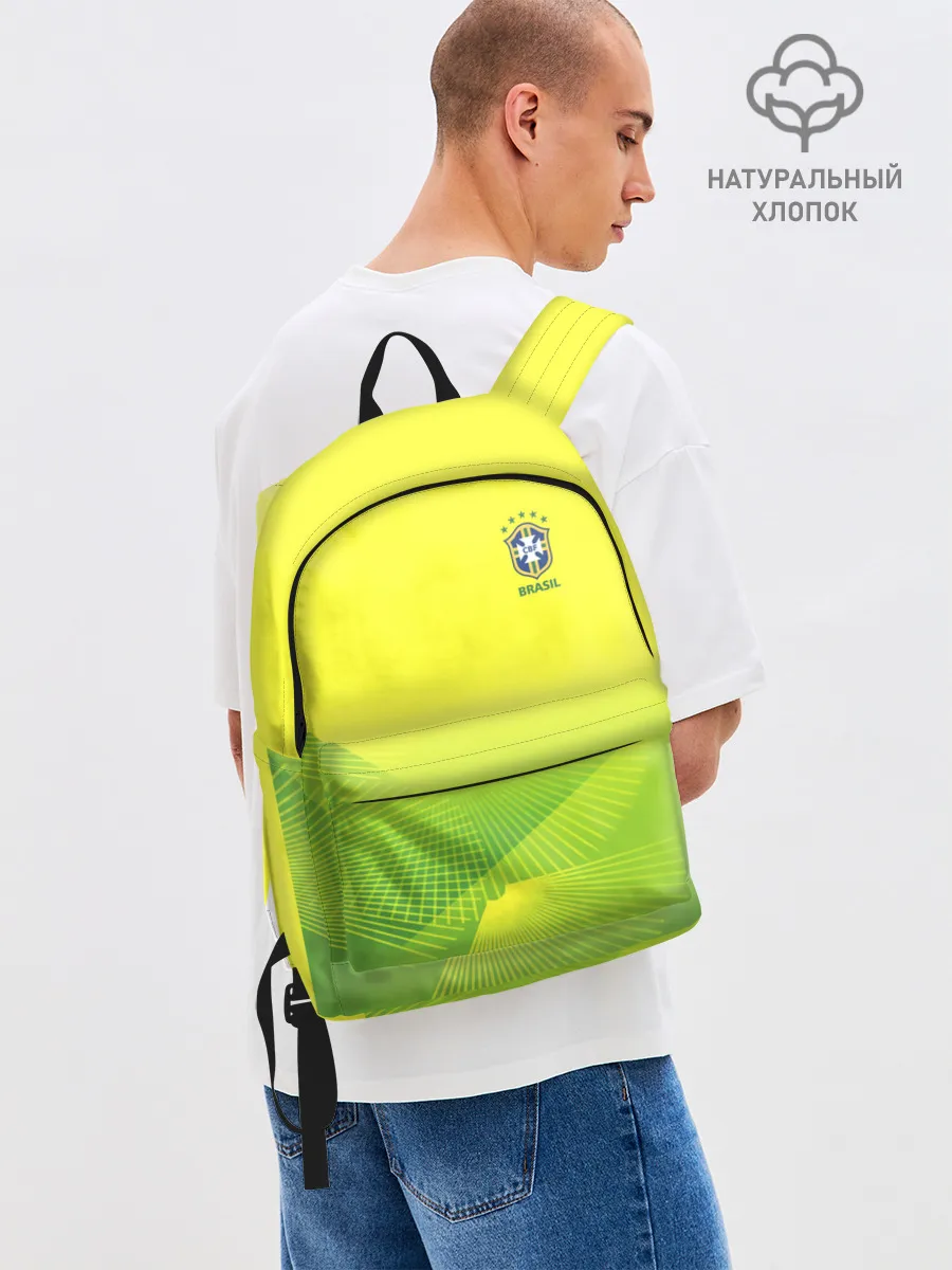 Рюкзак взрослый джинсовый / Football Бразилия