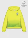 Худи женский оверсайз хлопок / Football Бразилия
