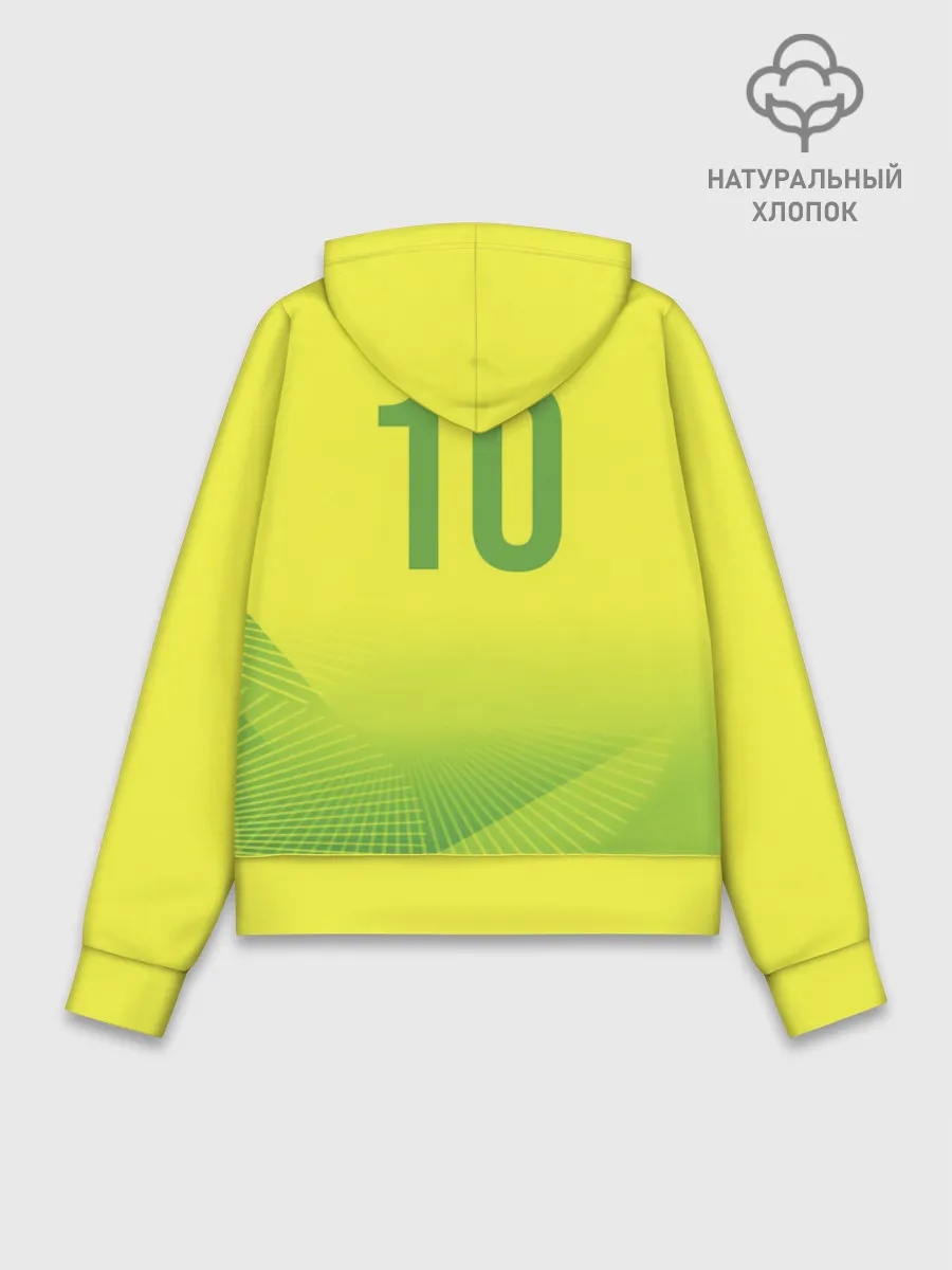 Худи женский база хлопок / Football Бразилия