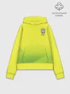 Худи женский база хлопок / Football Бразилия