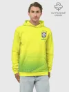 Худи мужской база хлопок / Football Бразилия