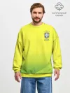 Мужской свитшот оверсайз хлопок / Football Бразилия