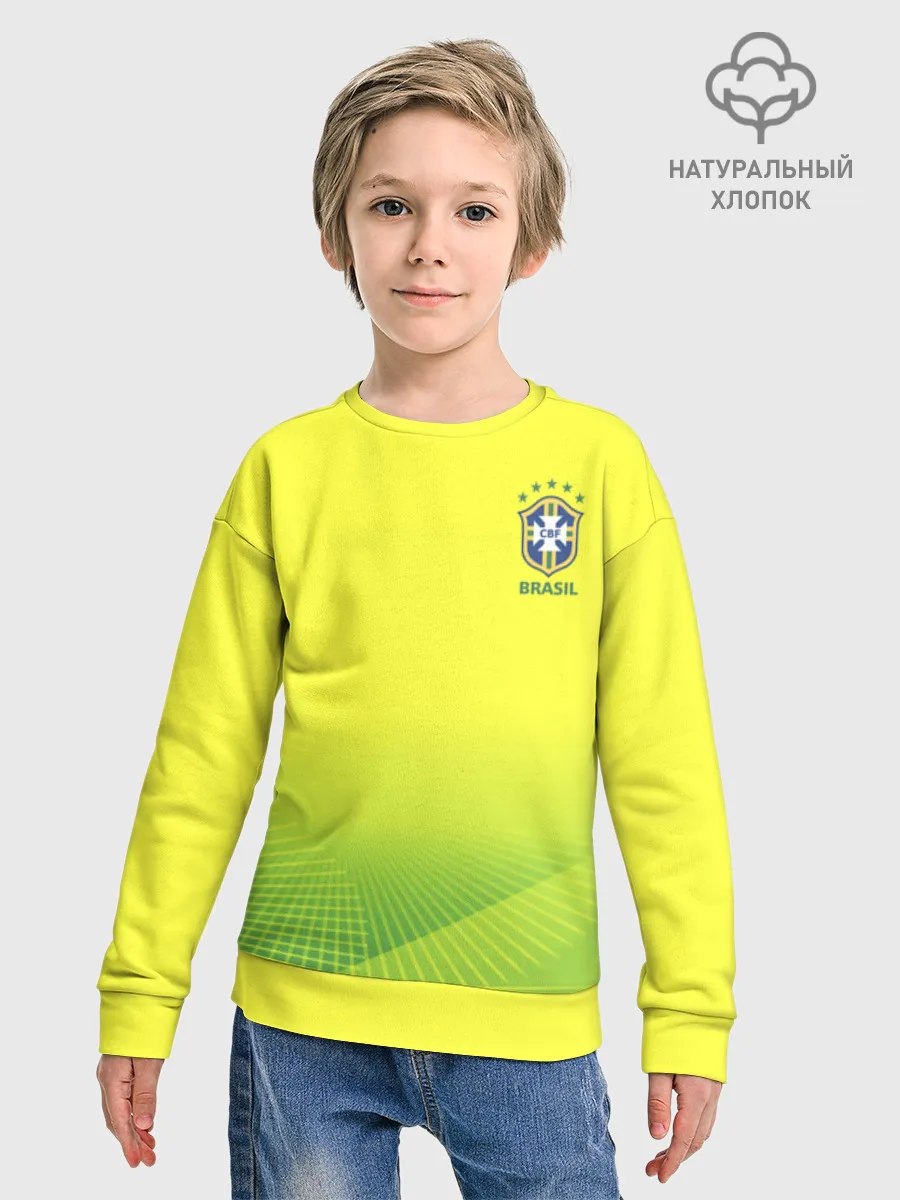 Детский свитшот хлопок / Football Бразилия