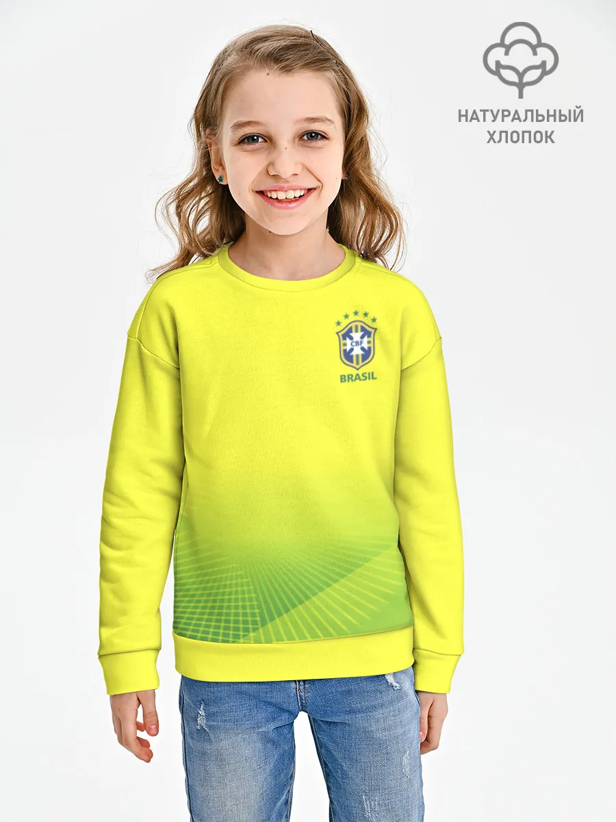 Детский свитшот хлопок / Football Бразилия