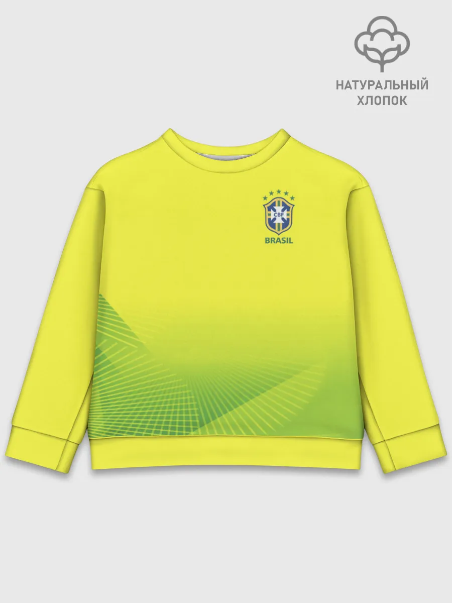 Детский свитшот хлопок / Football Бразилия