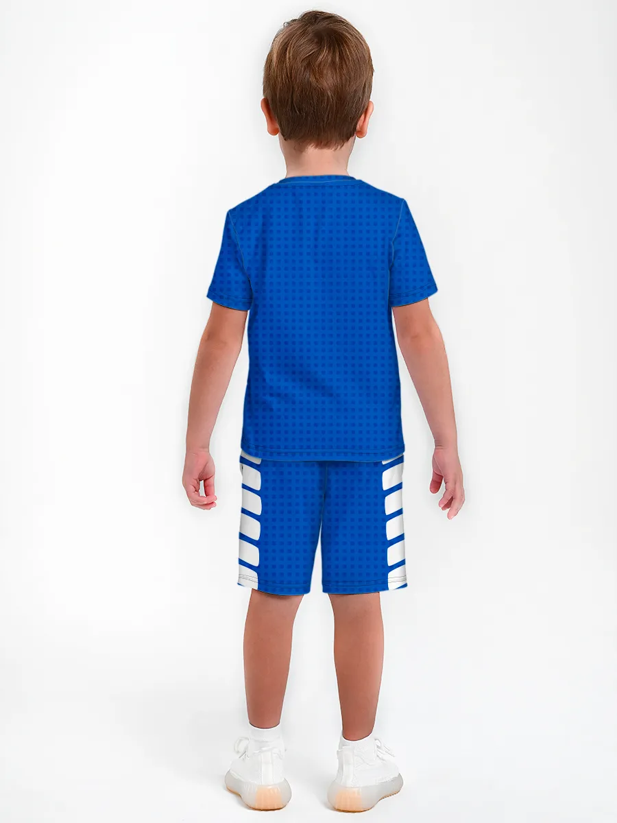 Детская пижама с шортами / Грузовичок Лёва DotsBlue