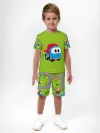 Детская пижама с шортами / P016_LevaGreen