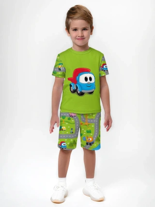 Детская пижама с шортами / Грузовичок Лёва LevaGreen