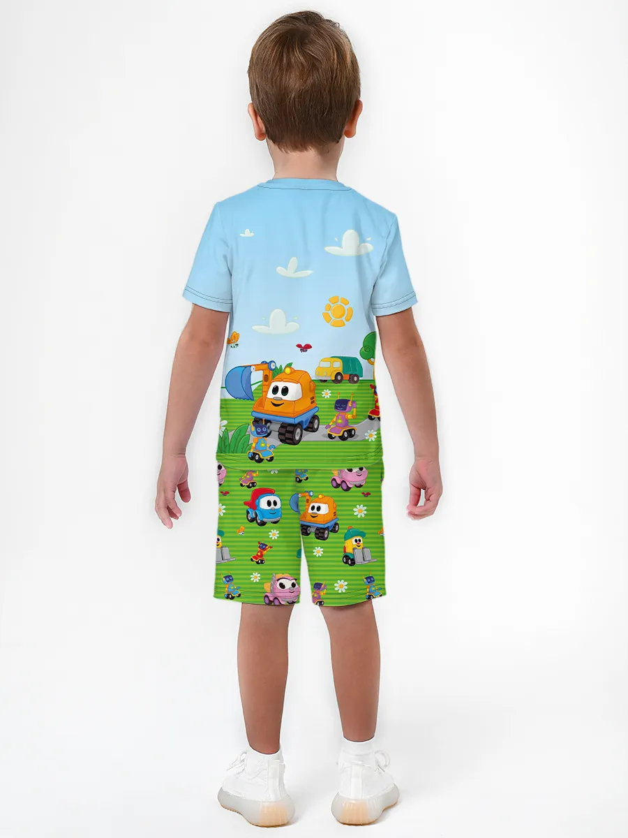 Детская пижама с шортами / P016_LevaFriends