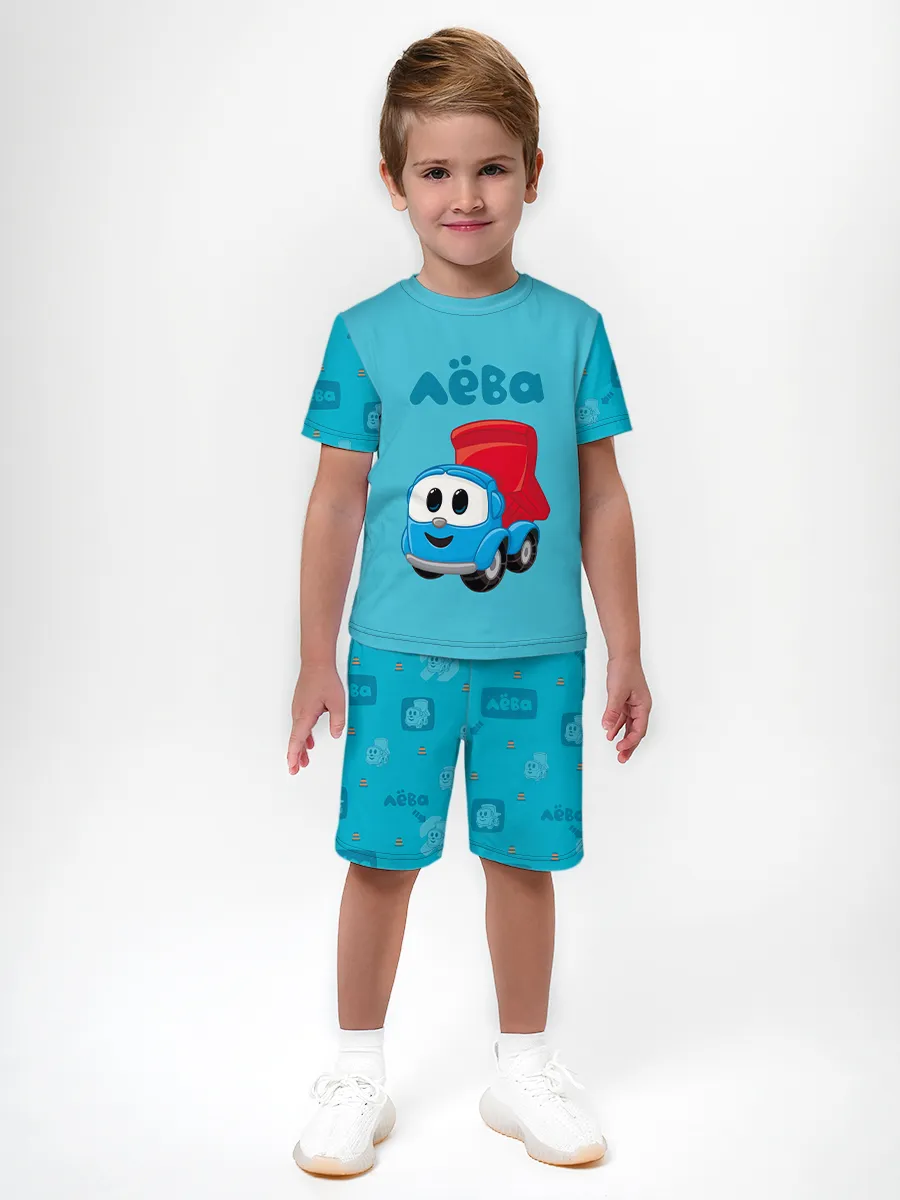 Детская пижама с шортами / Грузовичок Лёва LevaBlue