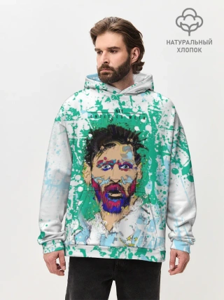 Худи мужской оверсайз хлопок / Месси