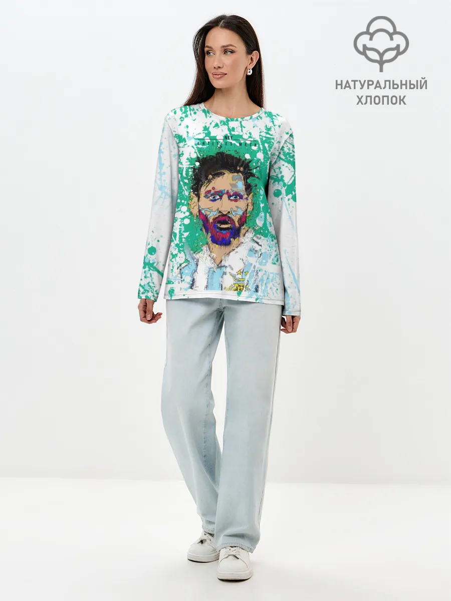 Лонгслив женский. Хлопок / Месси