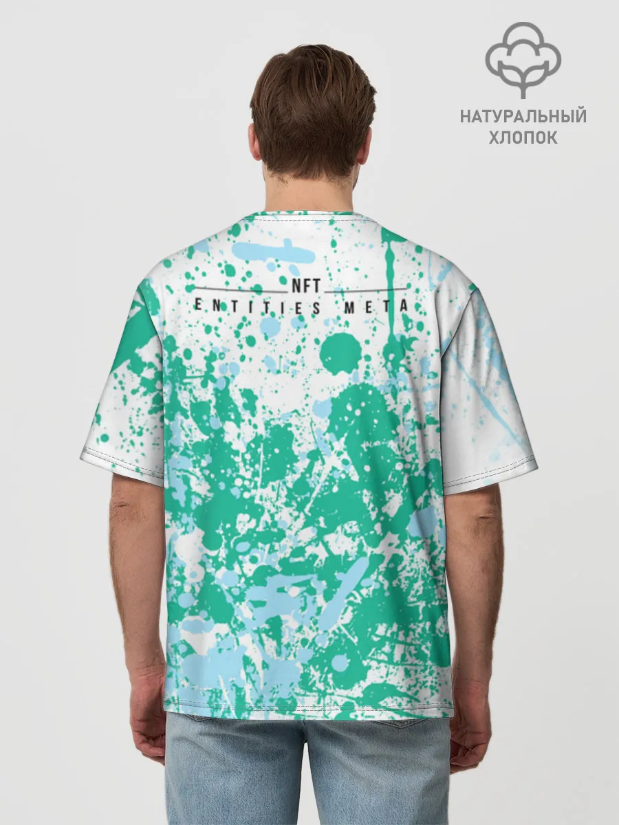 Мужская футболка оверсайз хлопок / Месси