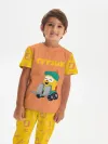 Детская пижама с брюками хлопок / Грузовичок Лёва Gruzik Yellow