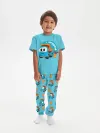 Детская пижама с брюками хлопок / Грузовичок Лёва LevaLightBlue