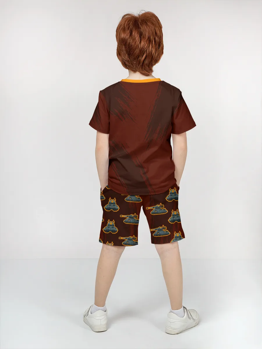 Детская пижама с шортами / Геранд Brown